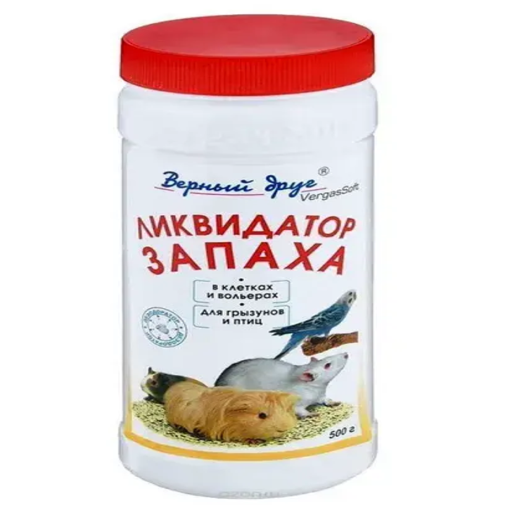 Верный друг 500 г ликвидатор запаха для клеток грызунов и птиц порошок в интернет-зоомагазине Pets Room