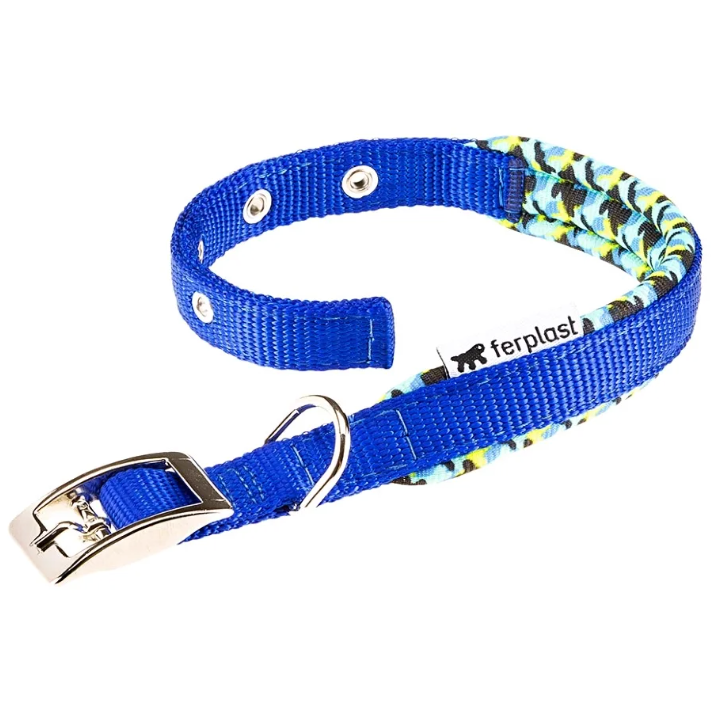 Ошейник daytona fantasy c15/35 с мягкой подкладкой, синий в интернет-зоомагазине Pets Room