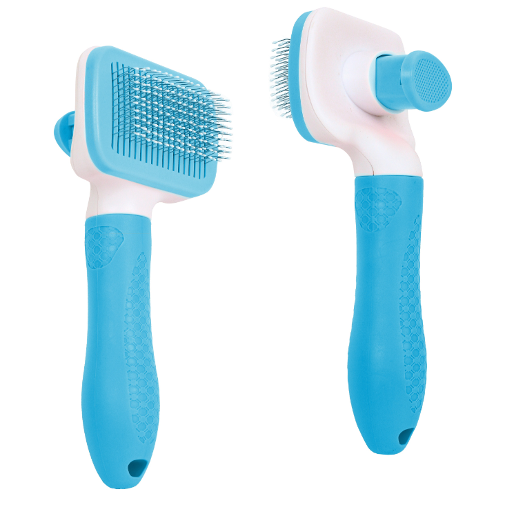 Пуходерка classic с кнопкой очистки s 17х8х5,5 рф-16 голубой в интернет-зоомагазине Pets Room