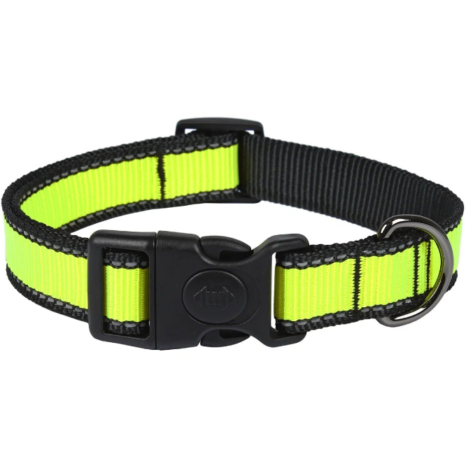 Ошейник look xl нейлон фиксатор св/от 25" 40-65 rich breed онл-425 салатовый в интернет-зоомагазине Pets Room