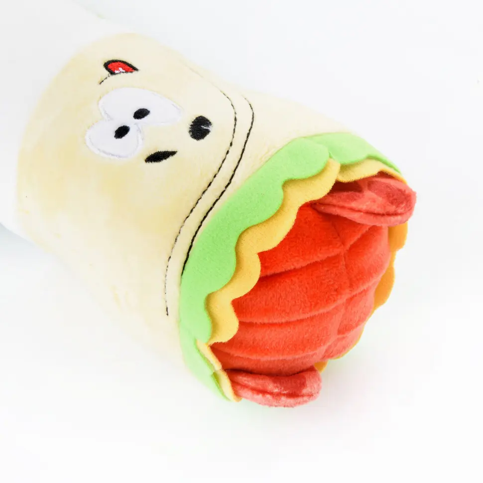 Mr.kranch игрушка для собак "шаурма" плюшевая с канатиком и пищалкой, 21 см в интернет-зоомагазине Pets Room