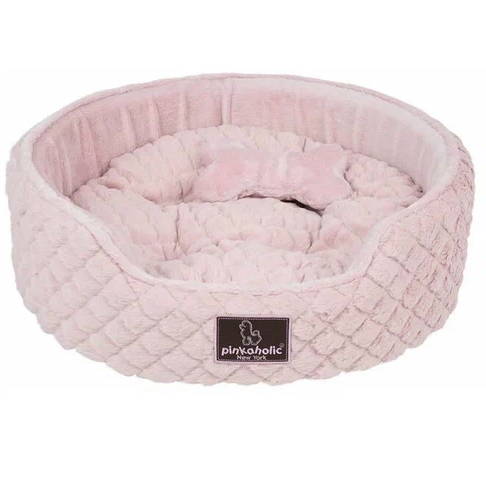 Pinkaholic лежак для животных круглый "desarae", розовый, 44х42х17см в интернет-зоомагазине Pets Room