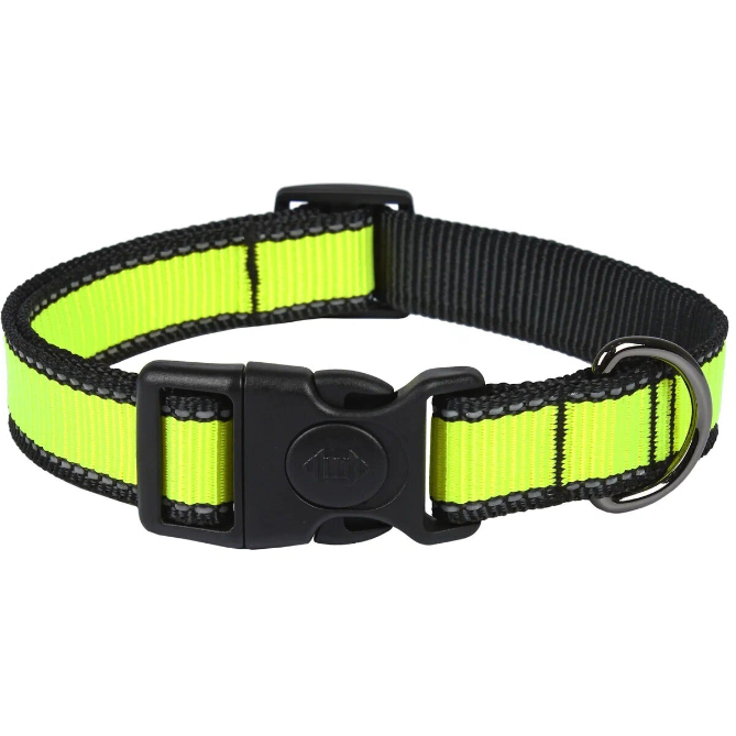 Ошейник look m нейлон фиксатор св/от 20" 28-45 rich breed онл-220 салатовый в интернет-зоомагазине Pets Room