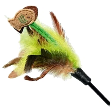 75017 Дразнилка с рыбками на длинной палке 75см, серия feather teaser в интернет-зоомагазине Pets Room