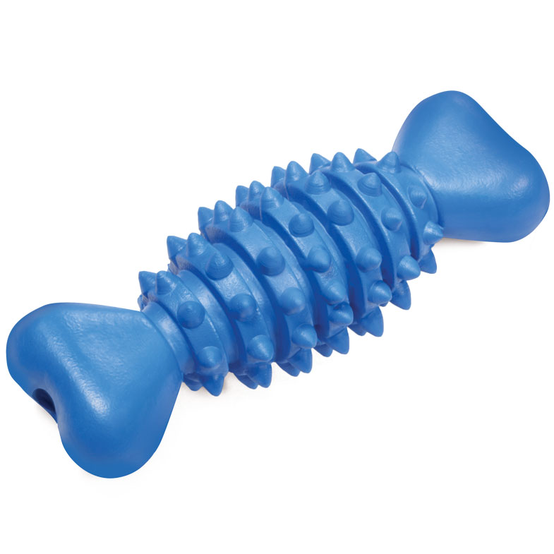 Игрушка для собак из цельнолитой резины "кость шипованная", 125мм, triol в интернет-зоомагазине Pets Room