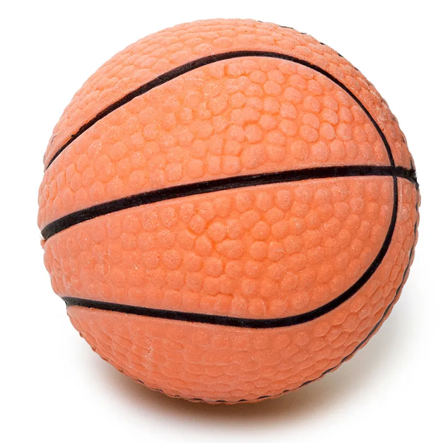 Duvo+ игрушка для собак из пенорезины, "мяч баскетбольный", оранжевый, 6см в интернет-зоомагазине Pets Room