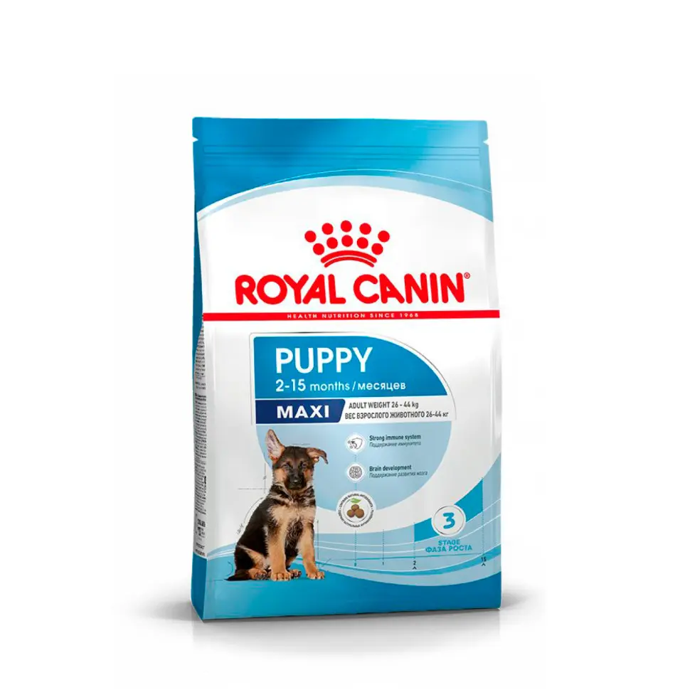 Royal canin maxi puppy сухой корм для щенков крупных пород до 15 месяцев - 3 кг в интернет-зоомагазине Pets Room