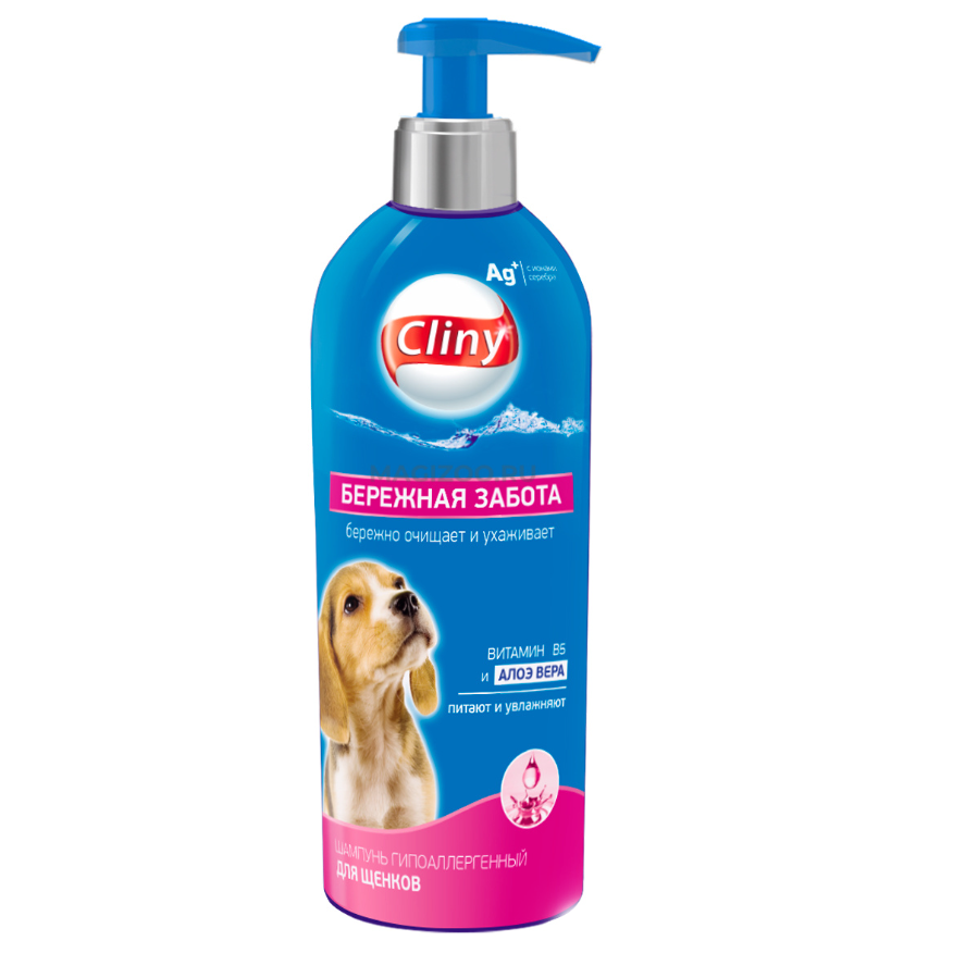 Cliny 200 мл бережная забота шампунь для щенков в интернет-зоомагазине Pets Room