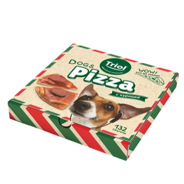 Лакомство для собак "пицца", 132г, серия fun food, triol в интернет-зоомагазине Pets Room