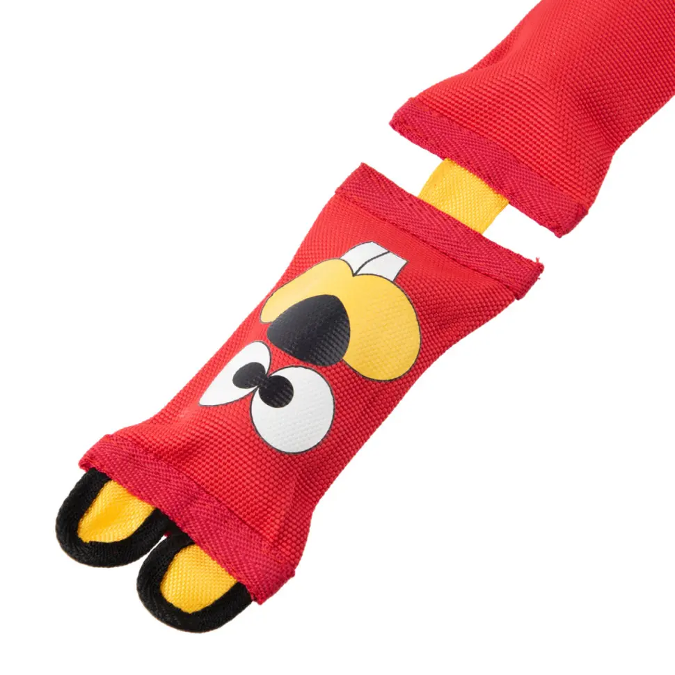 Mr.kranch игрушка из пожарного шланга для собак бобер с пищалкой, 72 см, красная в интернет-зоомагазине Pets Room