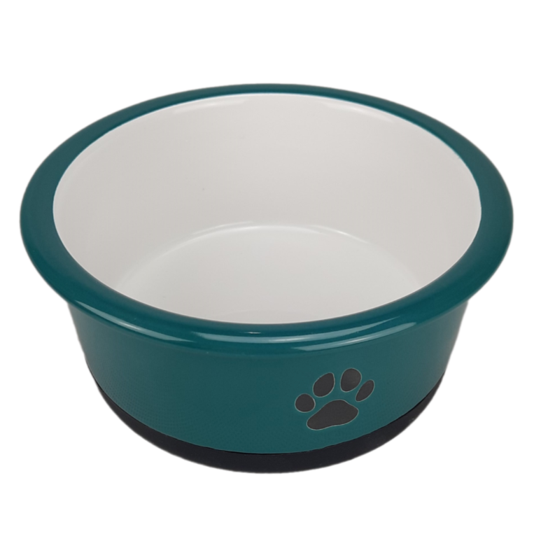 Миска керамическая с резиновым дном "лапа" (0,66 л.) (10702070/270524/5015052) в интернет-зоомагазине Pets Room