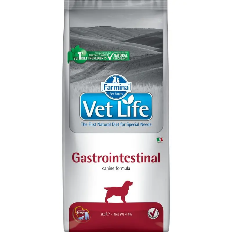 Farmina vet life dog gastrointestinal сухой корм для взрослых собак при заболеваниях желудочно-кишечного тракта - 2 кг в интернет-зоомагазине Pets Room