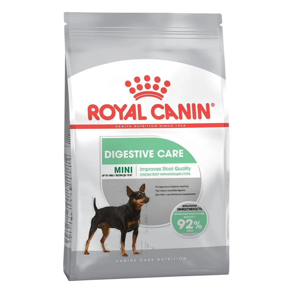 Royal canin mini digestive care сухой корм для собак с чувствительным пищеварением - 1 кг в интернет-зоомагазине Pets Room