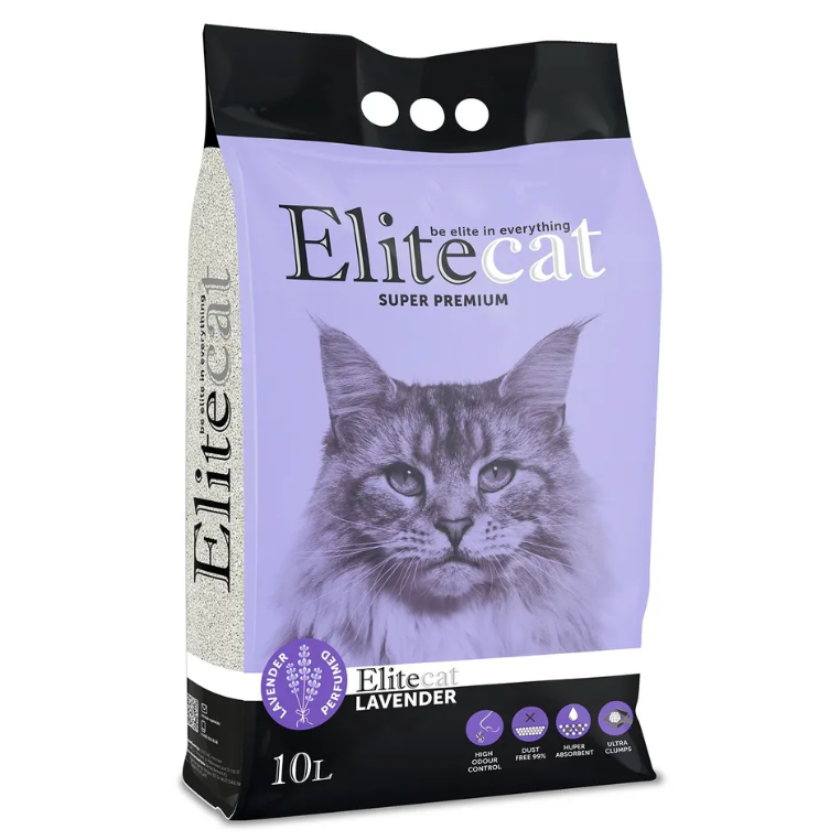 Elitecat наполнитель комкующийся с ароматом лаванды "lavender", 11.4л / 10кг в интернет-зоомагазине Pets Room