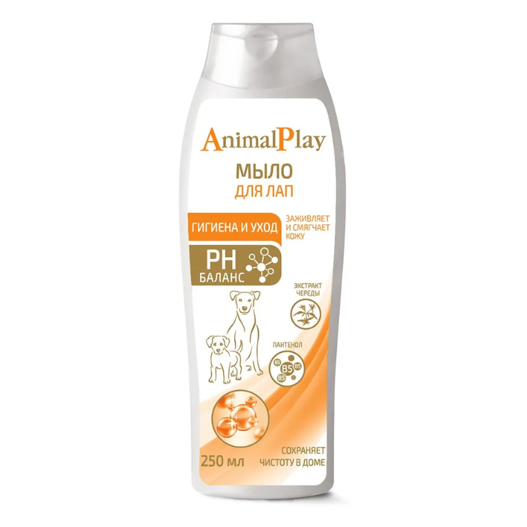 Animal play 250 мл мыло для лап с d-пантенолом и экстратом череды в интернет-зоомагазине Pets Room