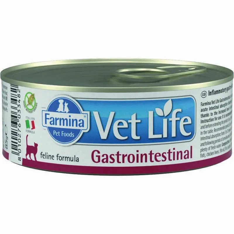 Farmina консервы gastro-intestinal при заболеваниях жкт для кошек, 85г фото Farmina консервы gastro-intestinal при заболеваниях жкт для кошек, 85г в интернет-зоомагазине Pets Room