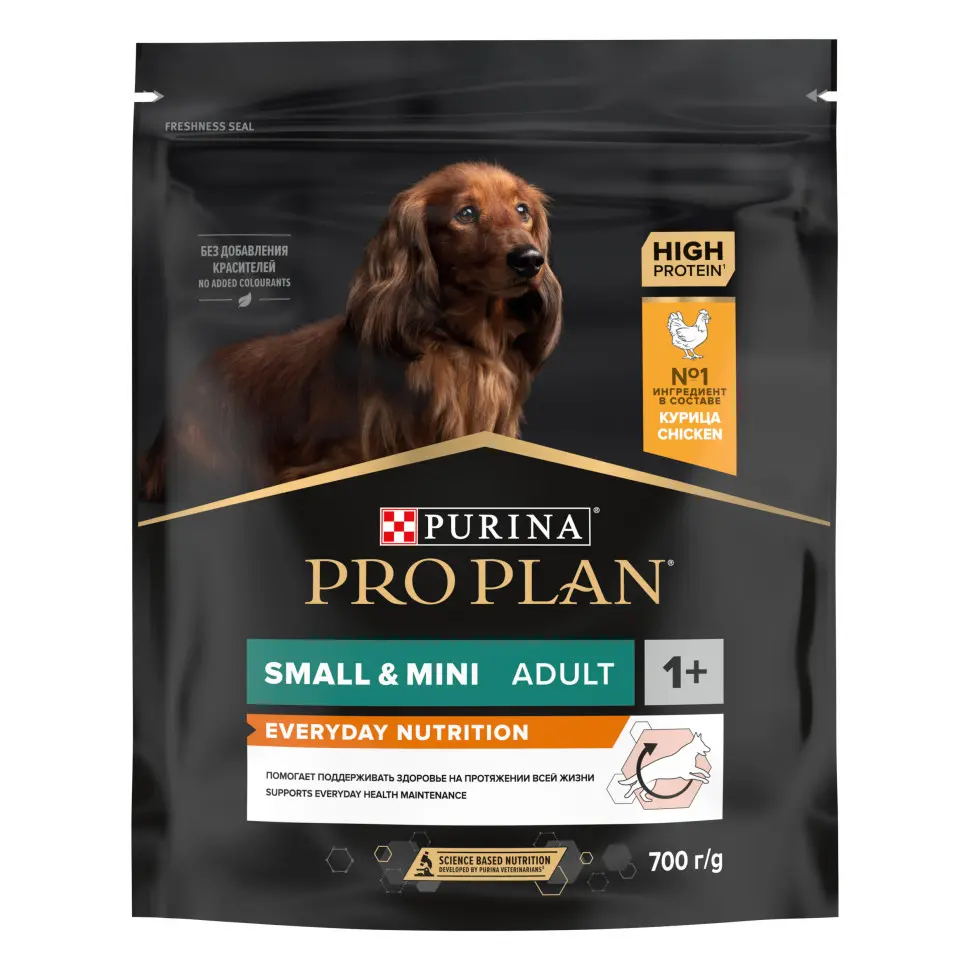 Purina pro plan small & mini сухой корм для взрослых собак миниатюрных и мелких пород с курицей и рисом - 700 г фото фото №2 Purina pro plan small & mini сухой корм для взрослых собак миниатюрных и мелких пород с курицей и рисом - 700 г в интернет-зоомагазине Pets Room