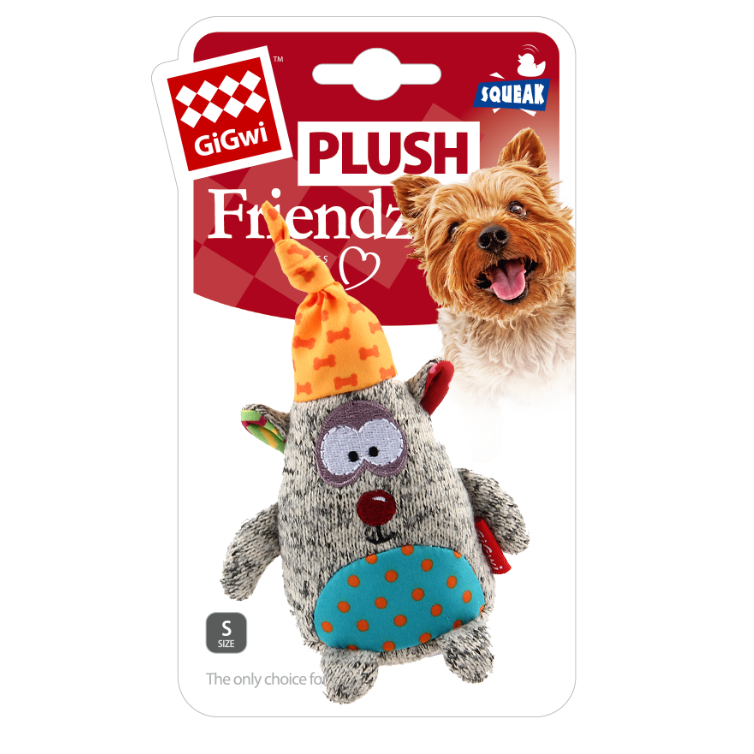 75401 Игрушка для собак медведь с пищалкой 10см, серия plush friendz в интернет-зоомагазине Pets Room