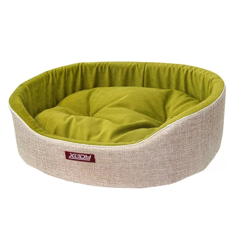 Лежак люкс  (флок) №2 olive в интернет-зоомагазине Pets Room
