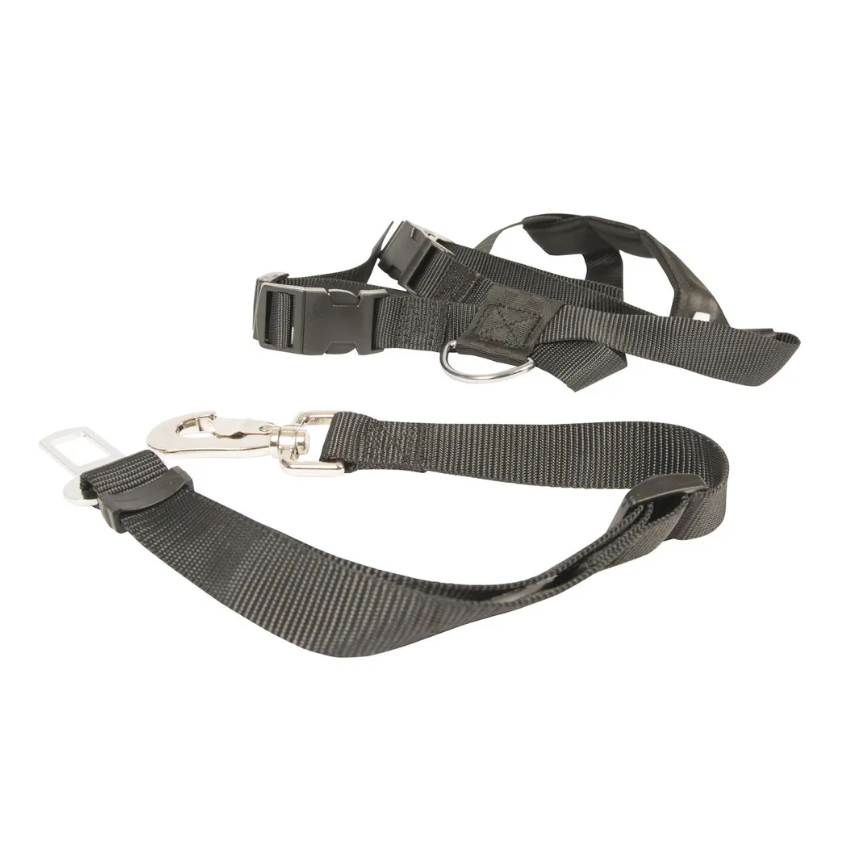 Duvo+ шлейка для собак автомобильная, черная, m в интернет-зоомагазине Pets Room