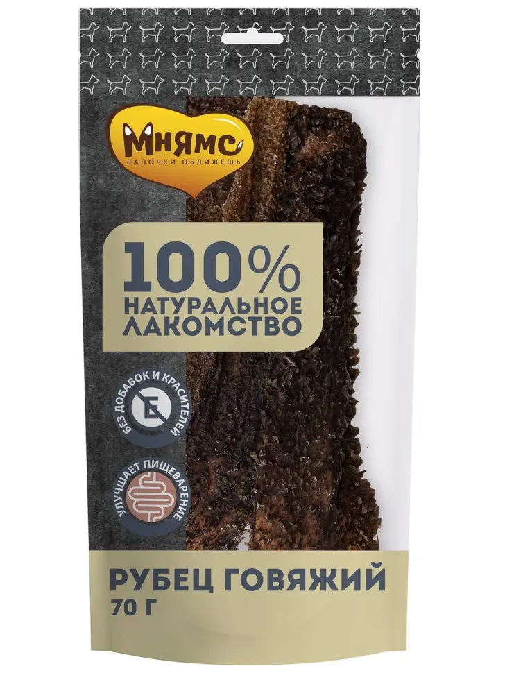 Мнямс лакомство для собак рубец говяжий - 70 г в интернет-зоомагазине Pets Room