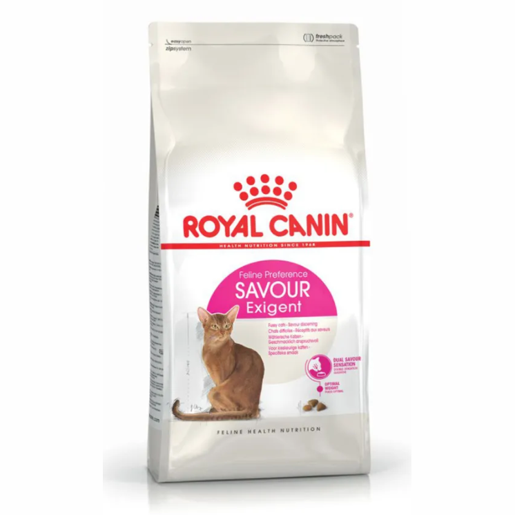 Royal canin savour exigent 2 кг сухой корм для кошек, привередливых к вкусу продукта 1х6 в интернет-зоомагазине Pets Room