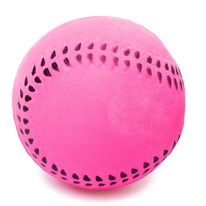 Duvo+ игрушка для собак из пенорезины, "мяч бейсбольный", розовый, 6см в интернет-зоомагазине Pets Room
