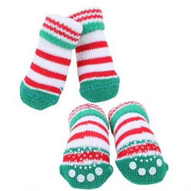 Puppia носки для собак в полоску "crinch", зеленые, s в интернет-зоомагазине Pets Room