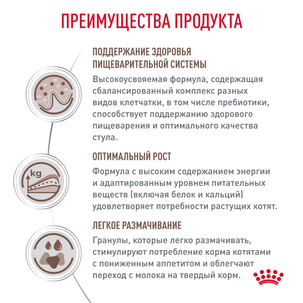 Royal canin vd gastrointestinal киттен 2 кг в интернет-зоомагазине Pets Room