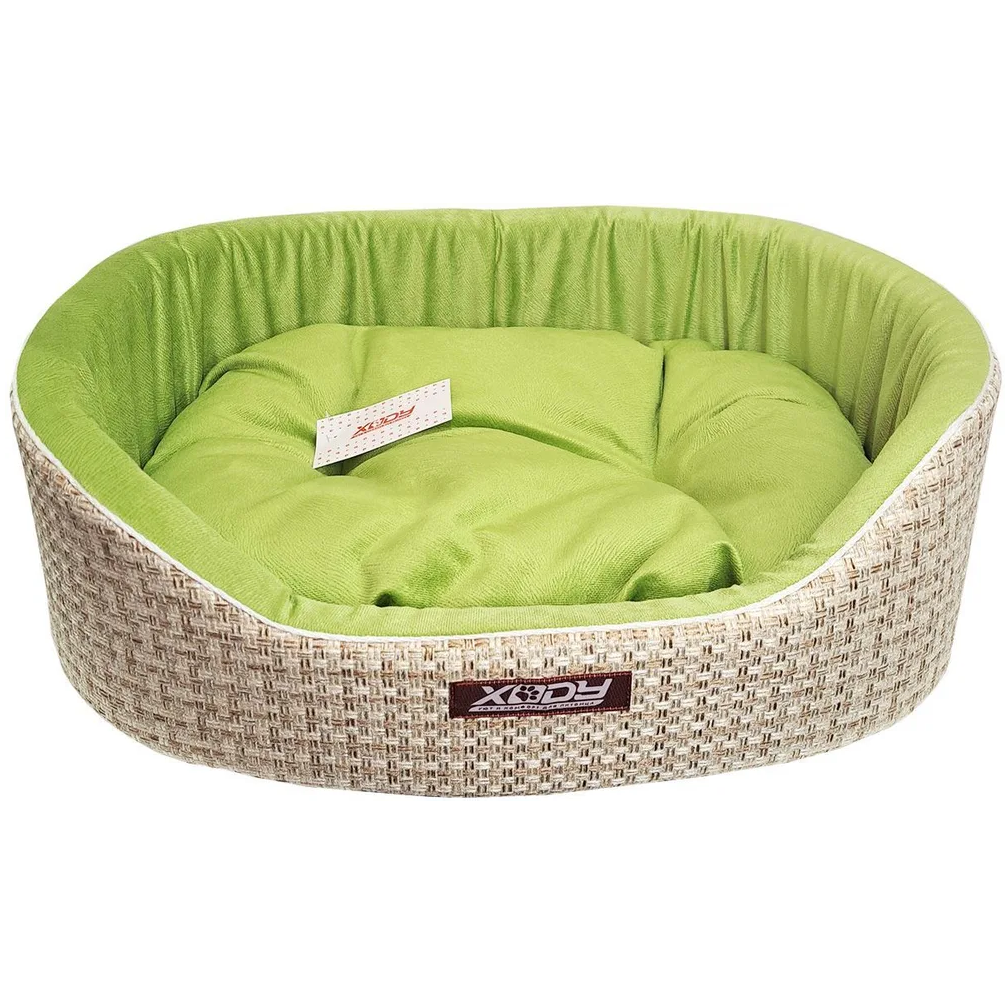 Лежак люкс  (флок) №4 olive в интернет-зоомагазине Pets Room