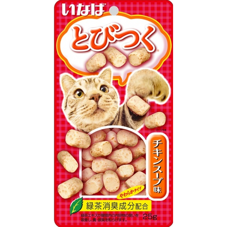 Qsc-213 inaba tobitsuku лакомство для кошек со вкусом куриного бульона 25г в интернет-зоомагазине Pets Room