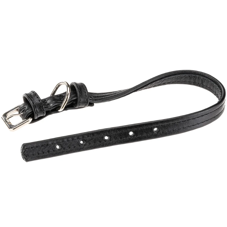 Ошейник vogue flat cf15/36 из натуральной кожи, черный в интернет-зоомагазине Pets Room