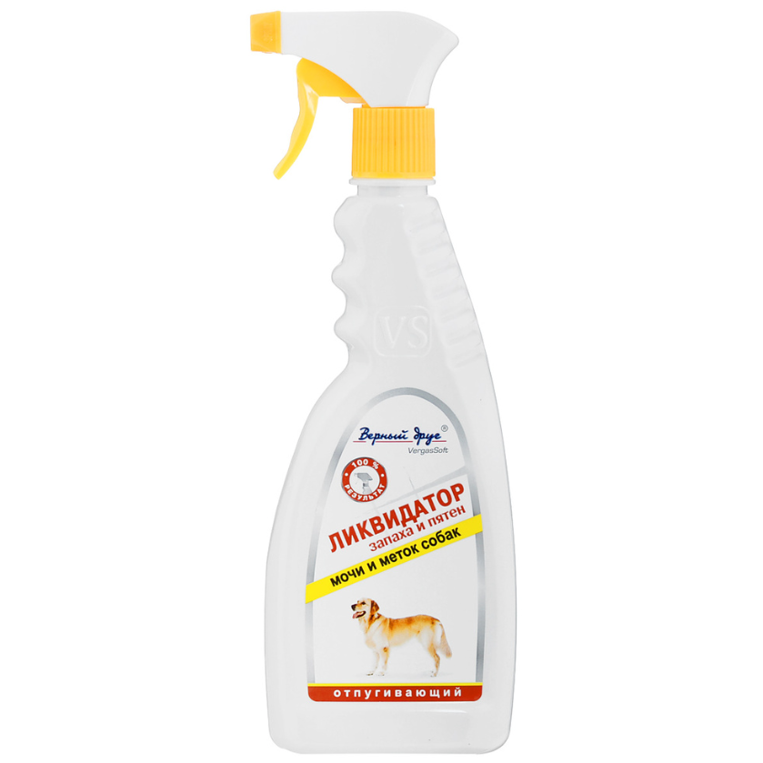 Верный друг 400 мл ликвидатор запаха и пятен мочи и меток собак в интернет-зоомагазине Pets Room