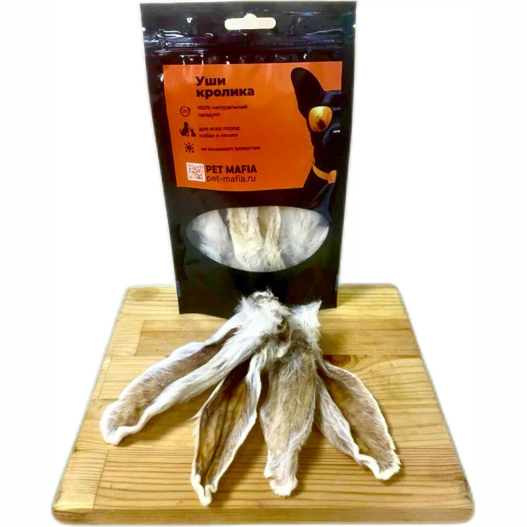 Пет мафия лакомство уши кролика 30г в интернет-зоомагазине Pets Room