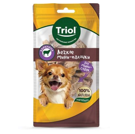 Легкое баранье "мини-палочки" для мини-собак, 30г, triol в интернет-зоомагазине Pets Room