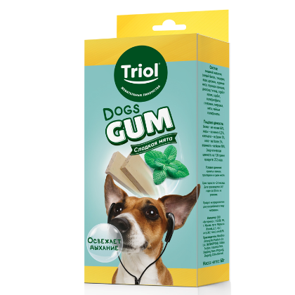 Лакомство для собак fun food "жевательная резинка", 60г, triol в интернет-зоомагазине Pets Room
