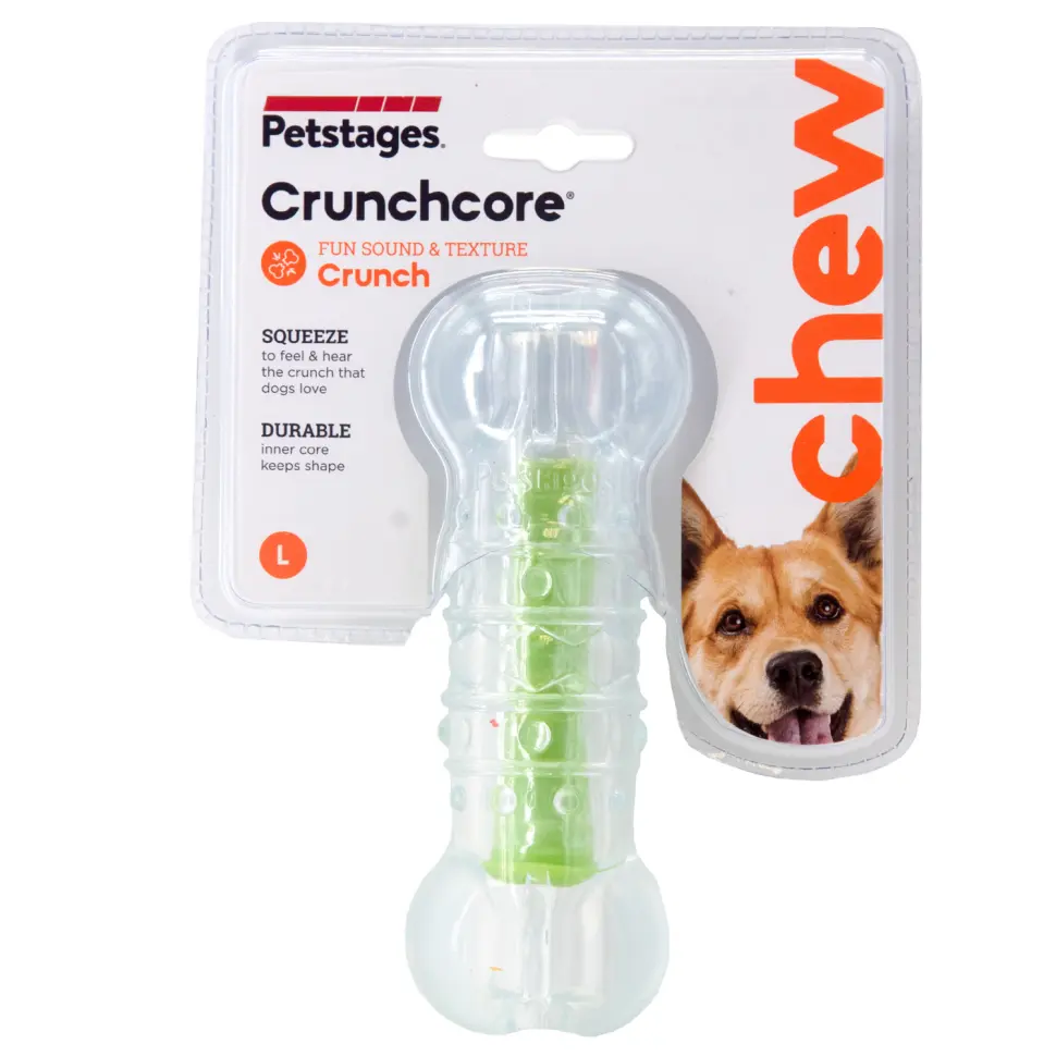 Игрушка для собак petstages "хрустящая косточка" резиновая большая в интернет-зоомагазине Pets Room