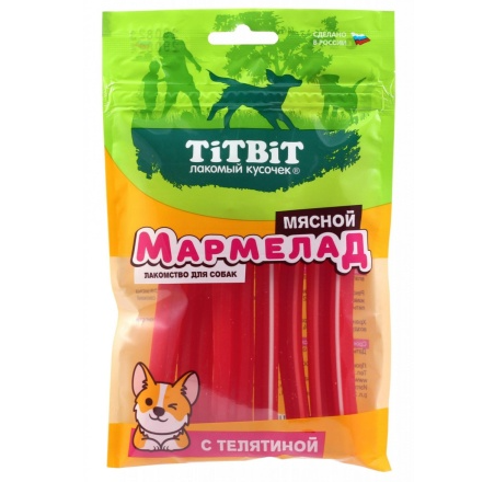 Титбит 026212 лакомство д/собак мармелад мясной с телятиной 120г в интернет-зоомагазине Pets Room