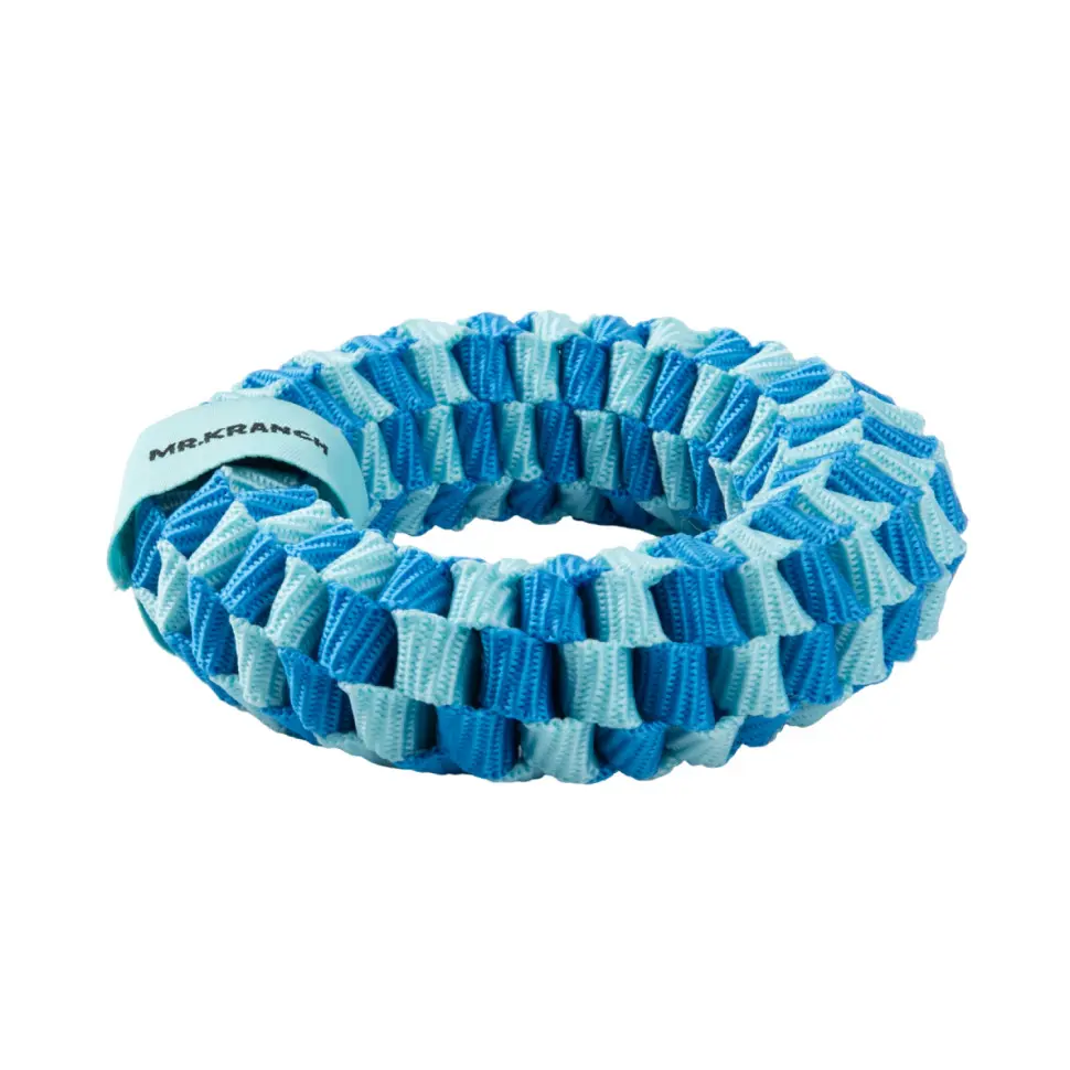 Mr.kranch игрушка для собак плетеное кольцо, диаметр 10 см, голубая в интернет-зоомагазине Pets Room