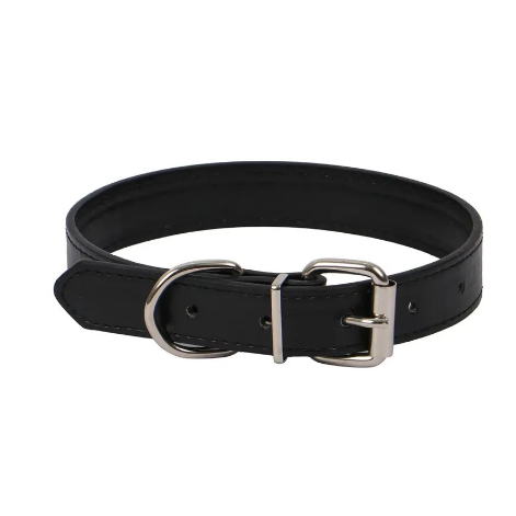 Ошейник экокожа pixel черный l (2.5*51) rich breed в интернет-зоомагазине Pets Room