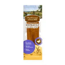 Деревенские лакомства мини колбаски из мяса утки для собак - 8 г в интернет-зоомагазине Pets Room