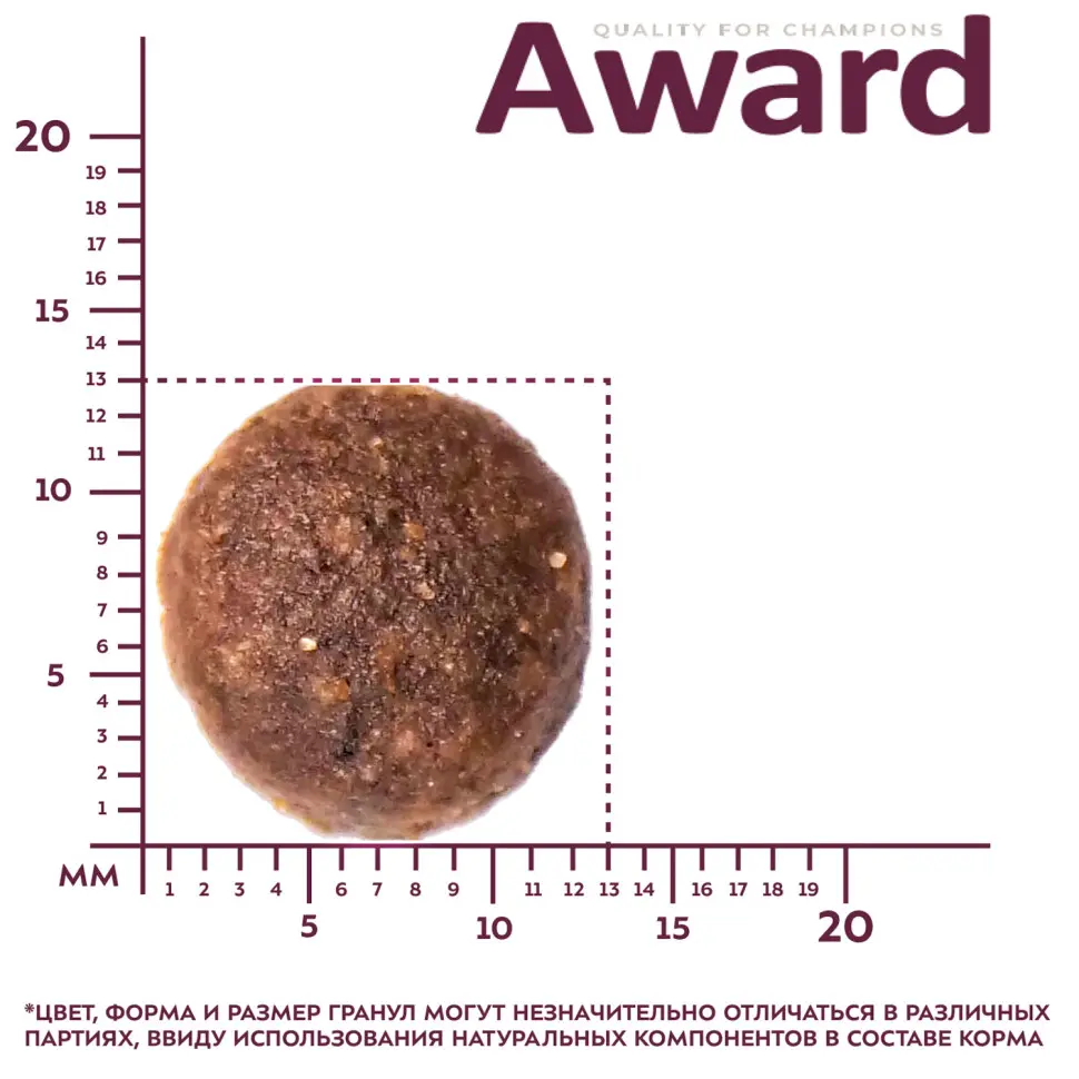 Award сухой корм для взрослых собак средних пород, с индейкой, курицей, морковью и черной смородиной - 2 кг в интернет-зоомагазине Pets Room