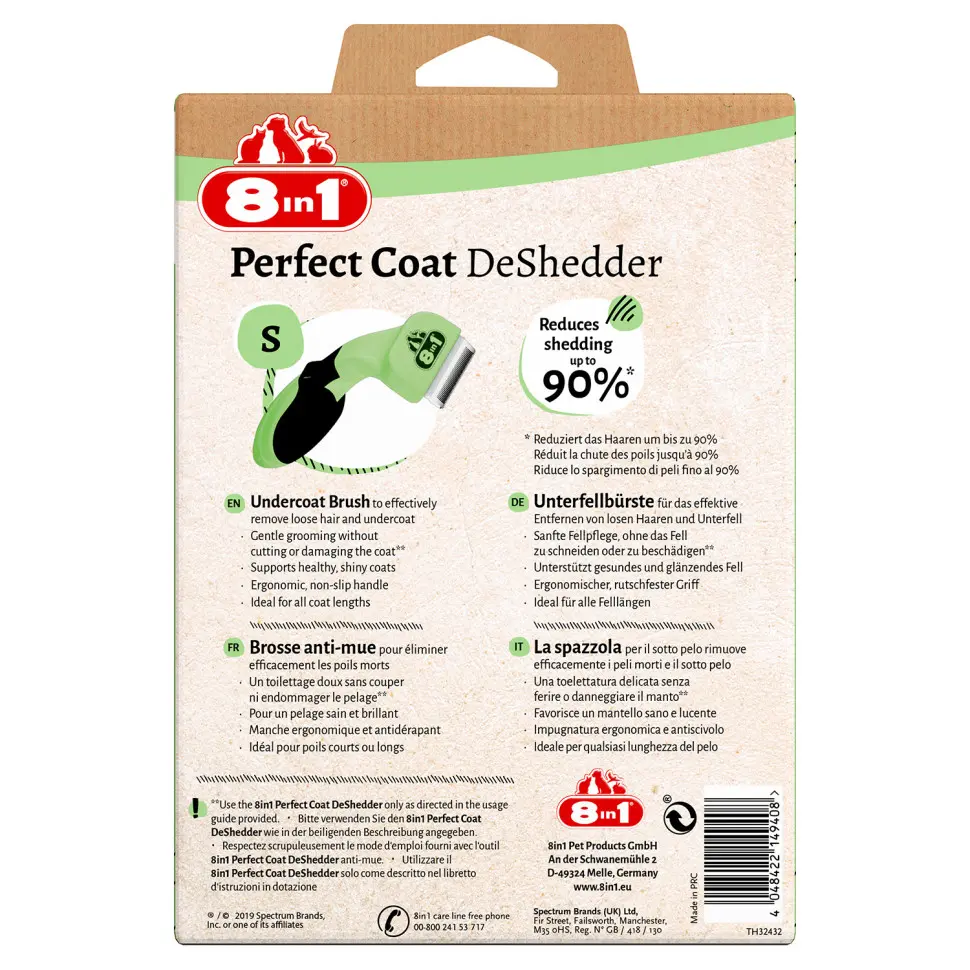 8In1 perfect coat дешеддер для собак мелких пород, размер s в интернет-зоомагазине Pets Room
