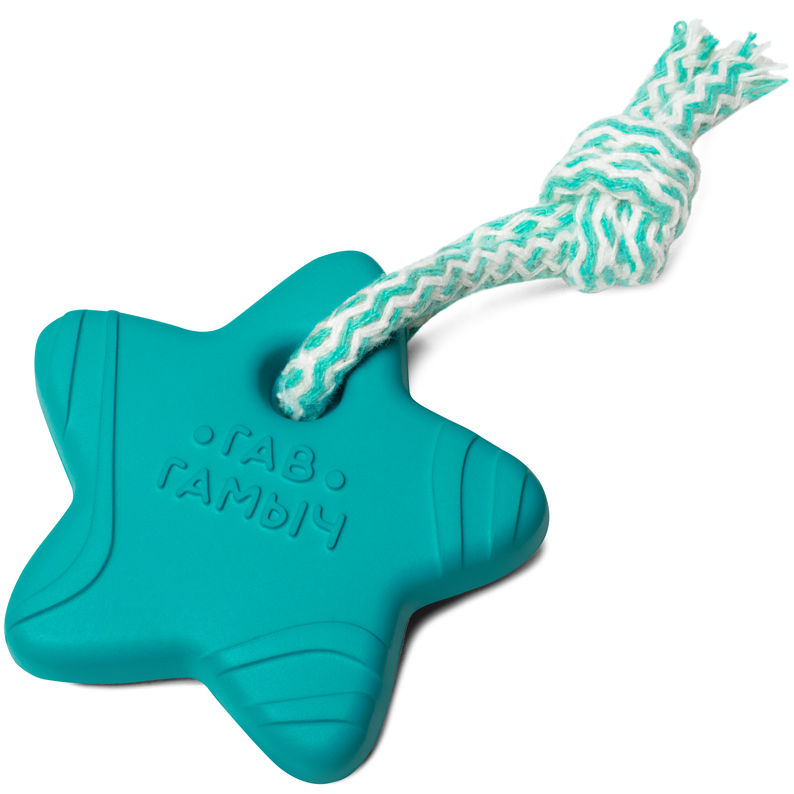 Игрушка для собак "звезда с веревкой", 80мм, серия гав гамыч, gamma в интернет-зоомагазине Pets Room