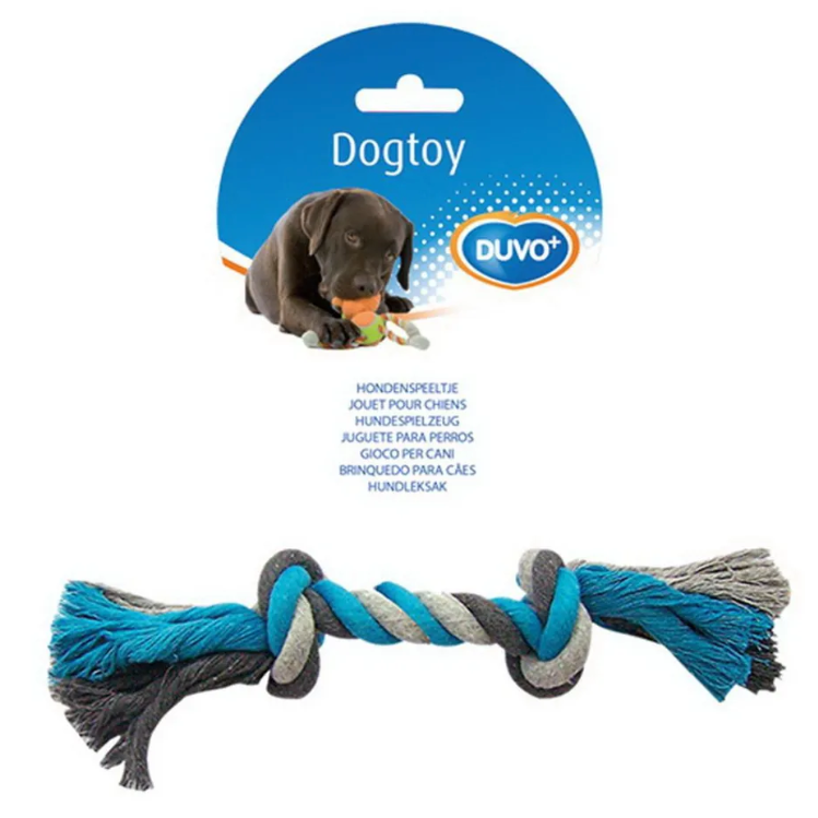 Duvo+ игрушка для собак веревочная, голубая, 37см в интернет-зоомагазине Pets Room