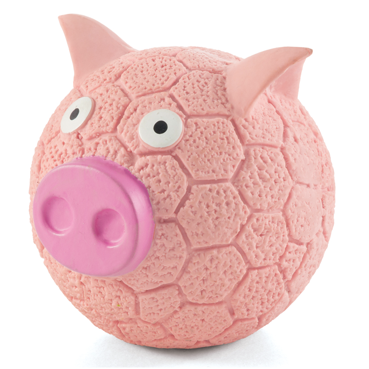 Игрушка для собак из латекса "свинка-мяч", d85мм, triol в интернет-зоомагазине Pets Room