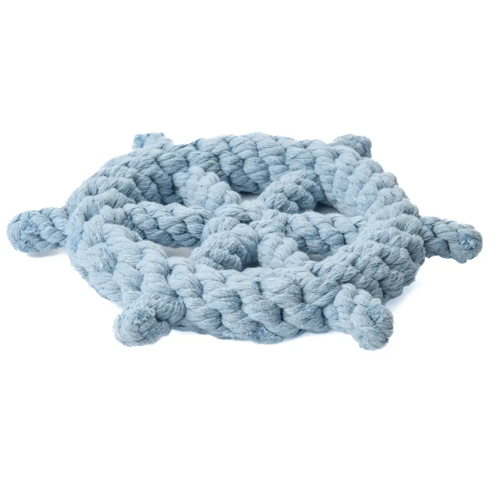 Mr.kranch игрушка для собак штурвал из каната, 20 см, фиолетовая в интернет-зоомагазине Pets Room