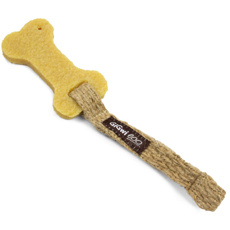 75381 Игрушка для собак маленькая кость из экорезины 10см, серия gum gum dog eco в интернет-зоомагазине Pets Room