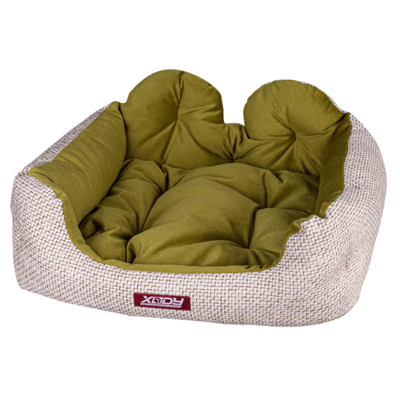 Лежак бант (флок) olive в интернет-зоомагазине Pets Room