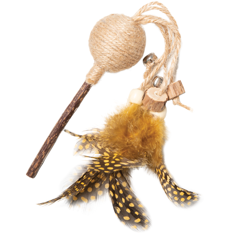 Игрушка для кошек из мататаби "леденец на палочке", d40/270мм, серия natural, triol в интернет-зоомагазине Pets Room